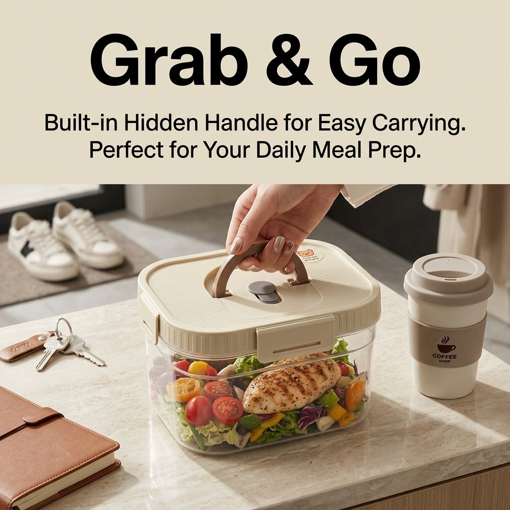 กล่องเก็บอาหารแบบซ้อนได้พร้อมห - Food Storage Containers Plastic Box บทวิจารณ์และราคา