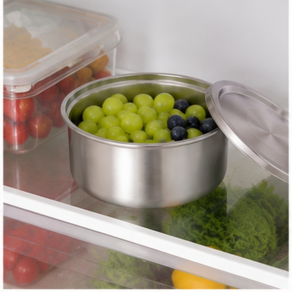 ถ้วยสแตนเลส 304 พร้อมฝาปิด สำห - Food Storage In Stainless Steel บทวิจารณ์และราคา