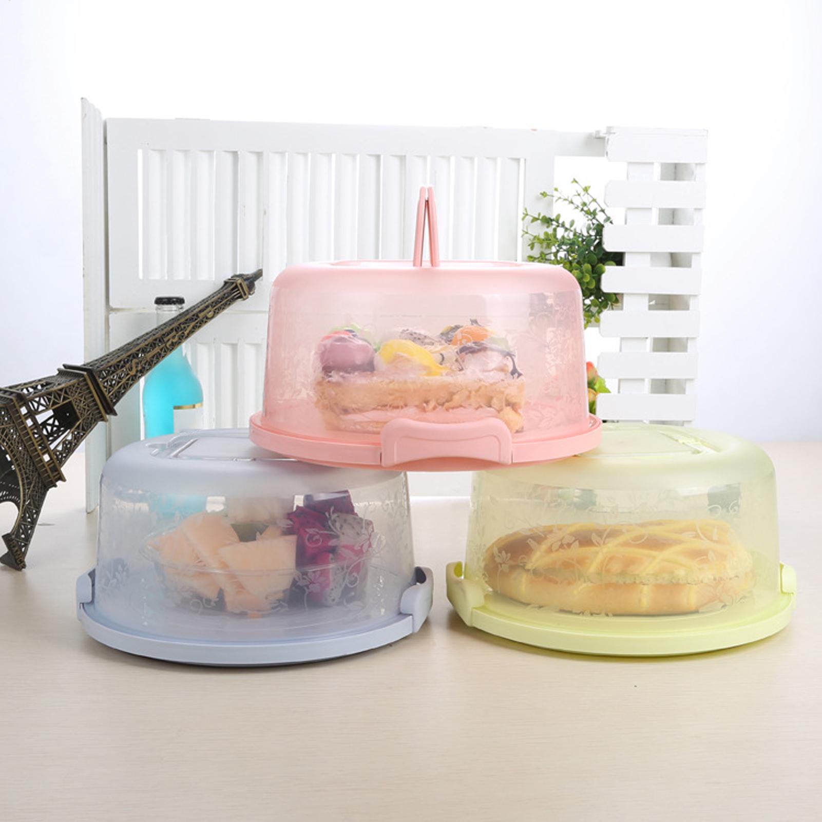 กล่องใส่เค้กแบบพกพา กล่องเก็บอ - Food Storage Containers Plastic Box บทวิจารณ์และราคา