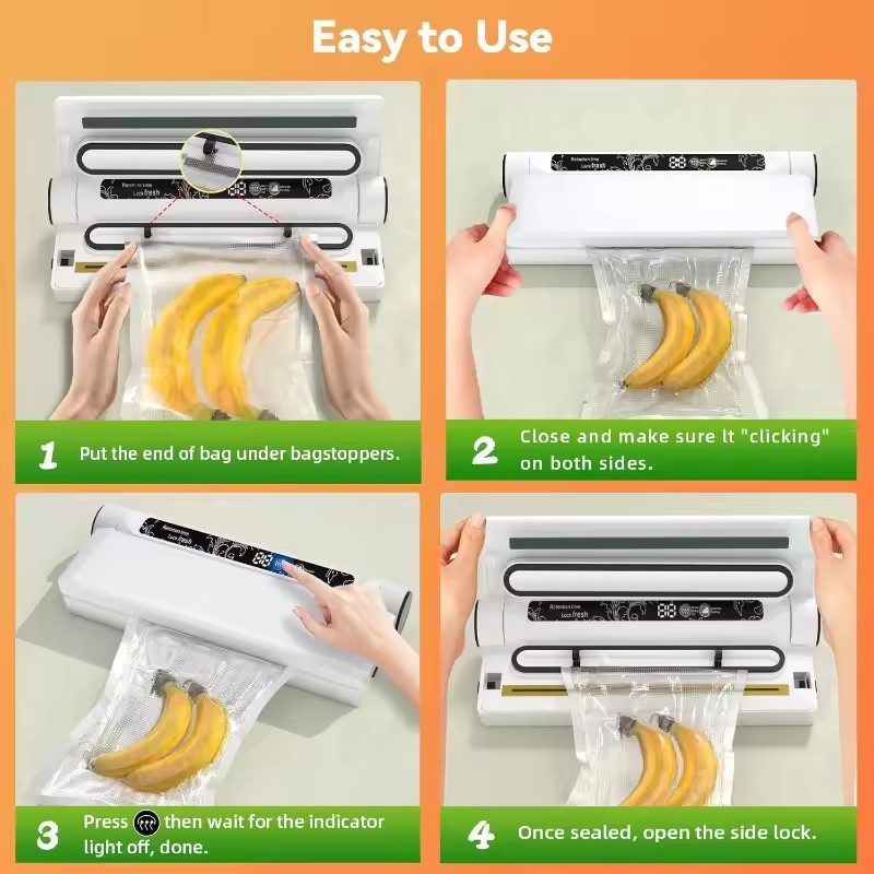 เครื่องซีลสูญญากาศสำหรับเก็บอา - Food Storage Vacuum Sealer Machine บทวิจารณ์และราคา