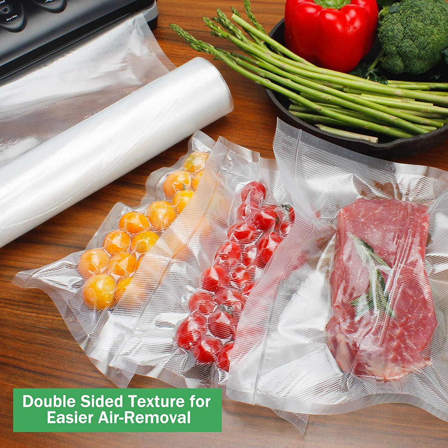 ถุงสูญญากาศสําหรับอาหาร ถุงเก็ - Food Storage Bag Organizer บทวิจารณ์และราคา