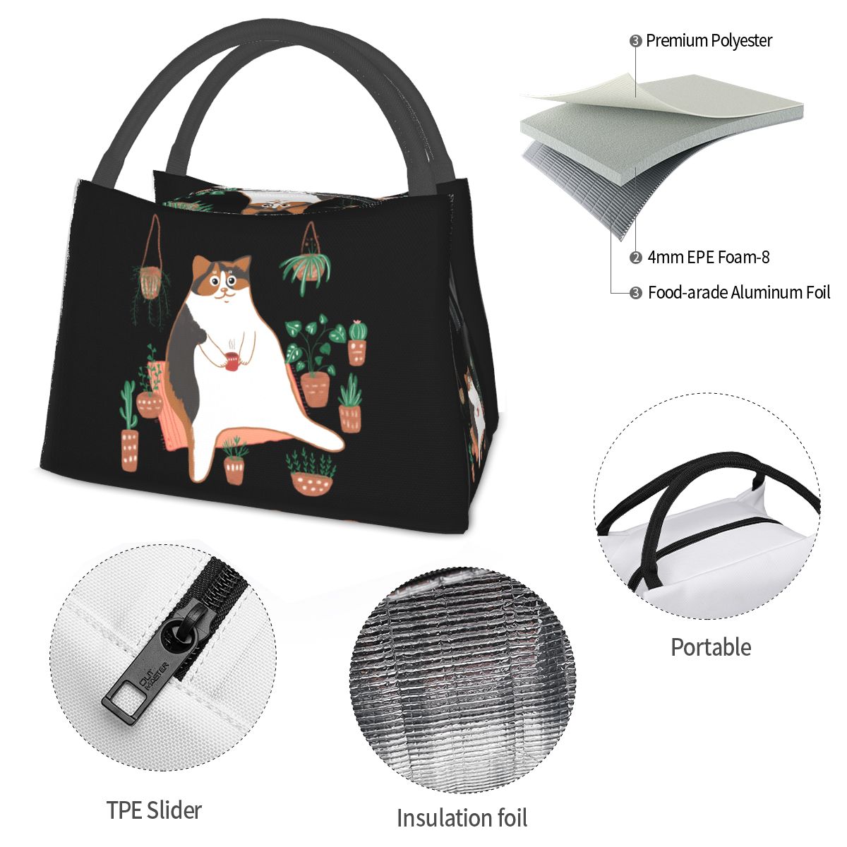 กระเป๋าใส่อาหารกลางวันลายแมวคา - Food Storage Moms บทวิจารณ์และราคา