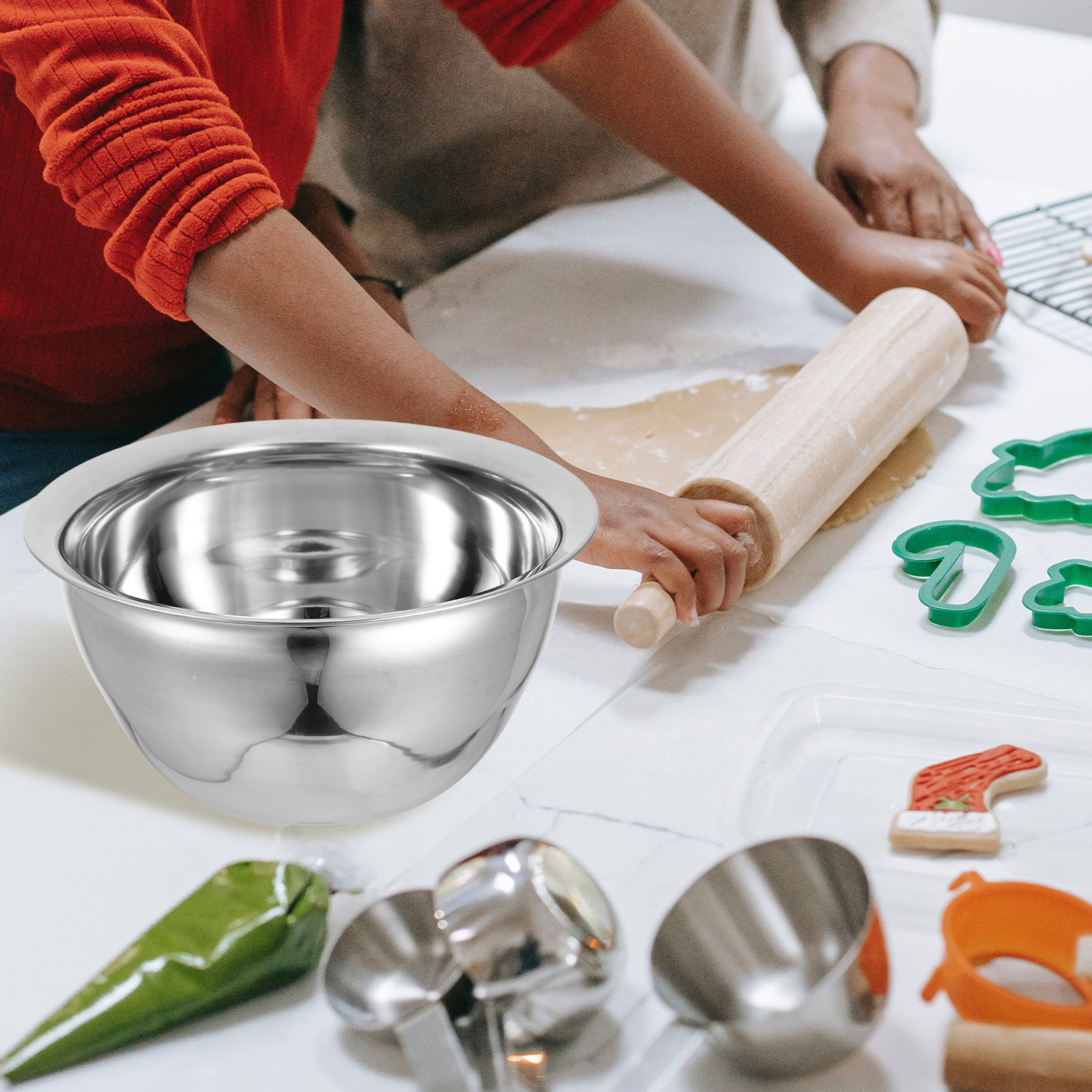 ชามสลัดสแตนเลส 7 ลิตร ชามผสมอา - Food Storage In Stainless Steel บทวิจารณ์และราคา