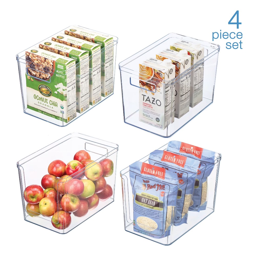ชุดกล่องเก็บของพลาสติกใสสำหรับ - Food Storage Kitchen Cabinet บทวิจารณ์และราคา
