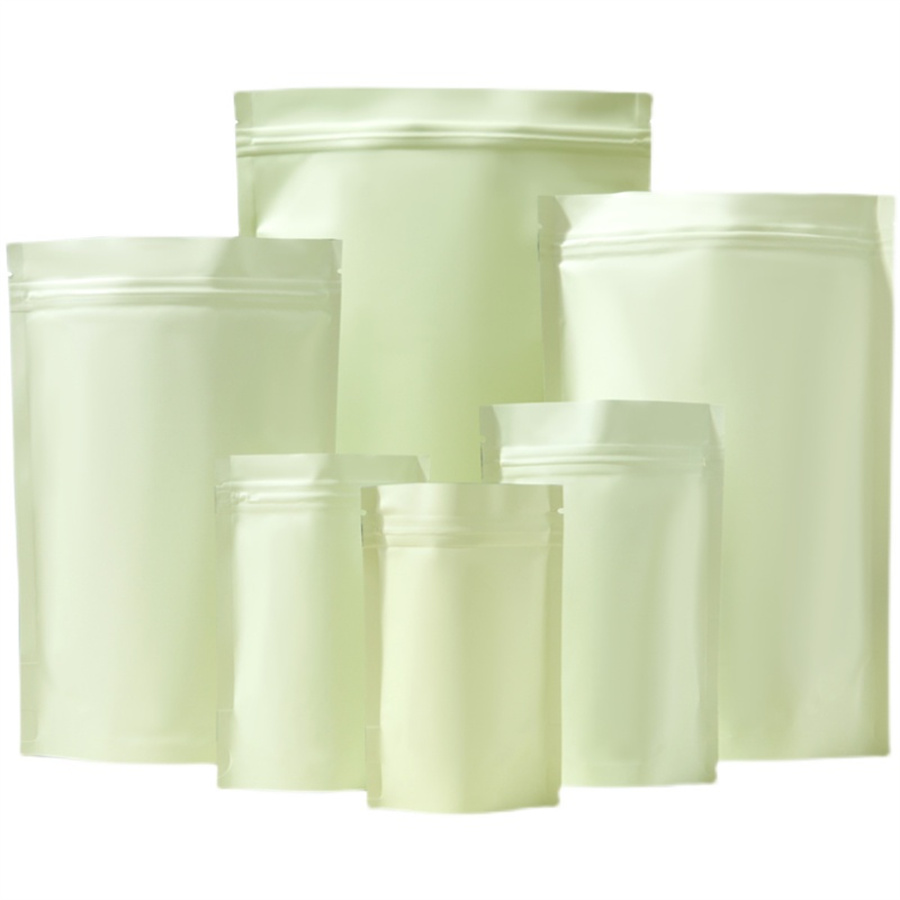 50/100PCS ซิปสีเหลืองอ่อนแบบด้ - Food Storage Bag บทวิจารณ์และราคา