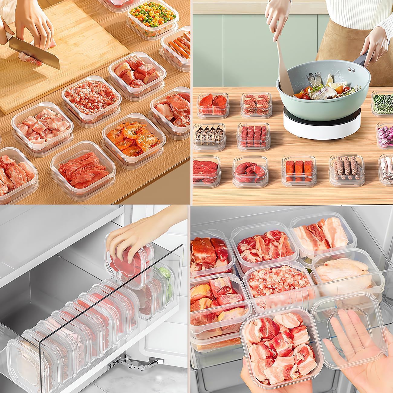 กล่องเก็บอาหารแช่แข็งเกรดอาหาร - Food Storage Containers Plastic Box บทวิจารณ์และราคา