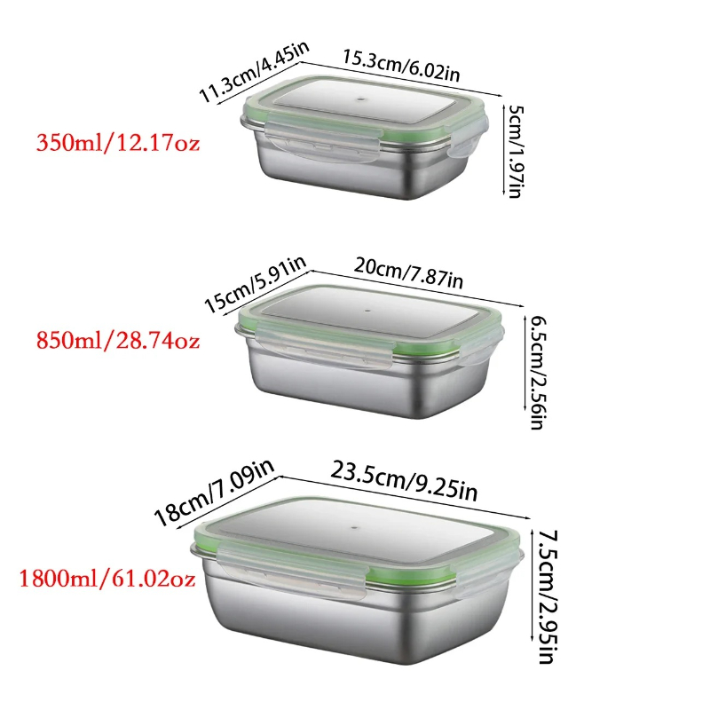 ชุดกล่องอาหารกลางวันสแตนเลส 30 - Food Storage In Stainless Steel บทวิจารณ์และราคา