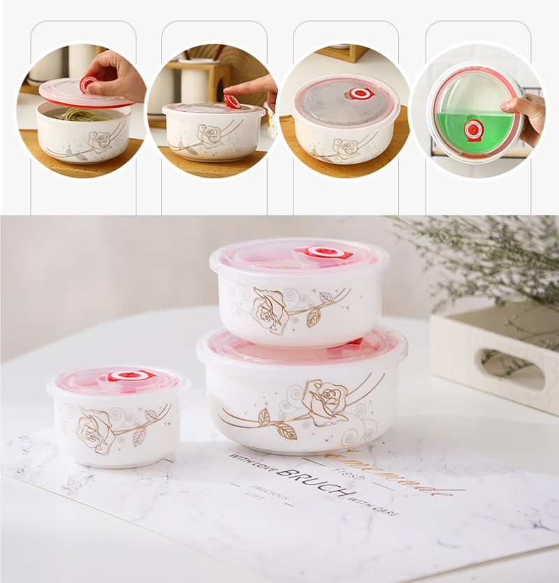 สามชิ้นชุด,Fine กระเบื้องจีนกล - Food Storage Hot บทวิจารณ์และราคา