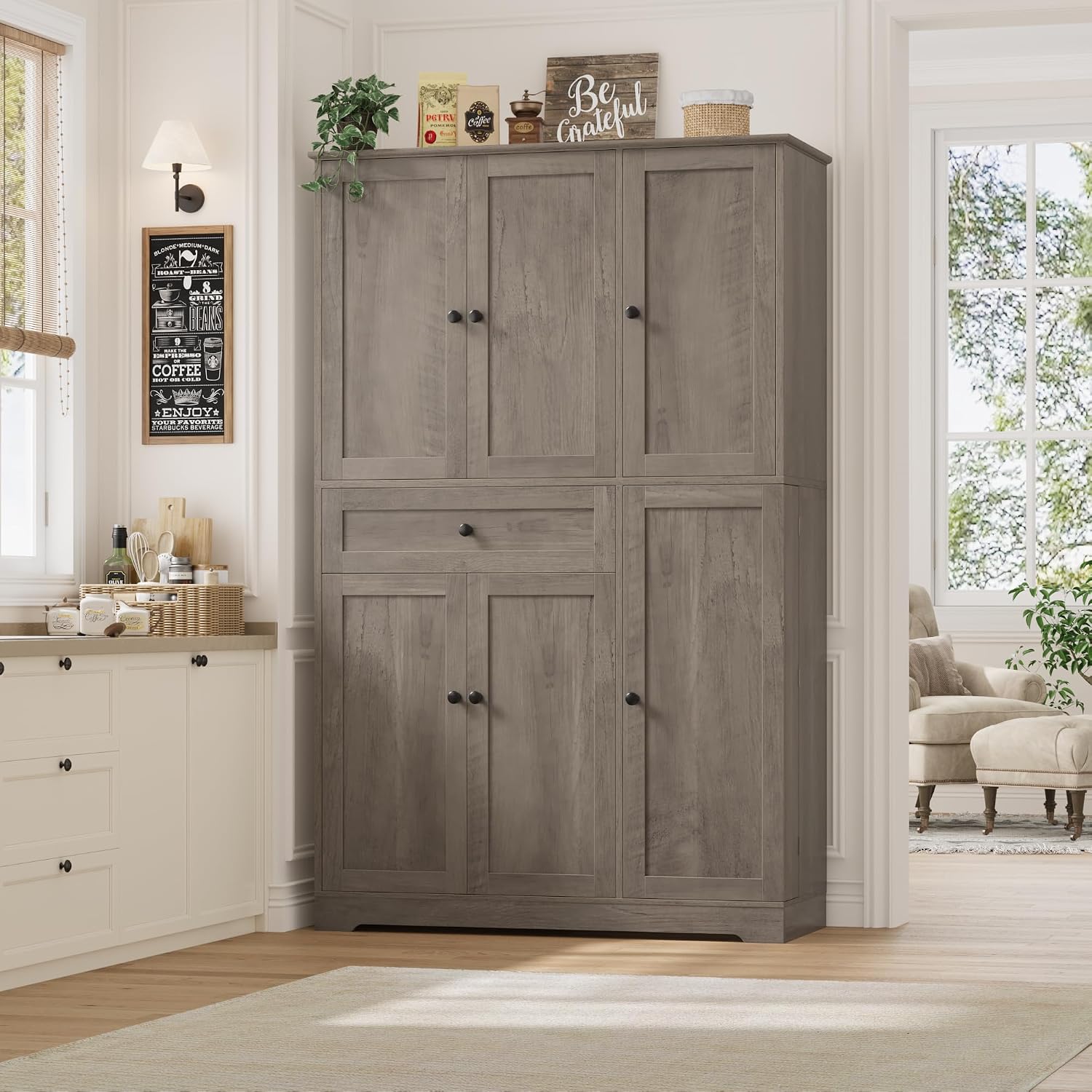 ตู้เก็บของในครัว ตู้เก็บของบนเ - Food Storage In Cabinets บทวิจารณ์และราคา