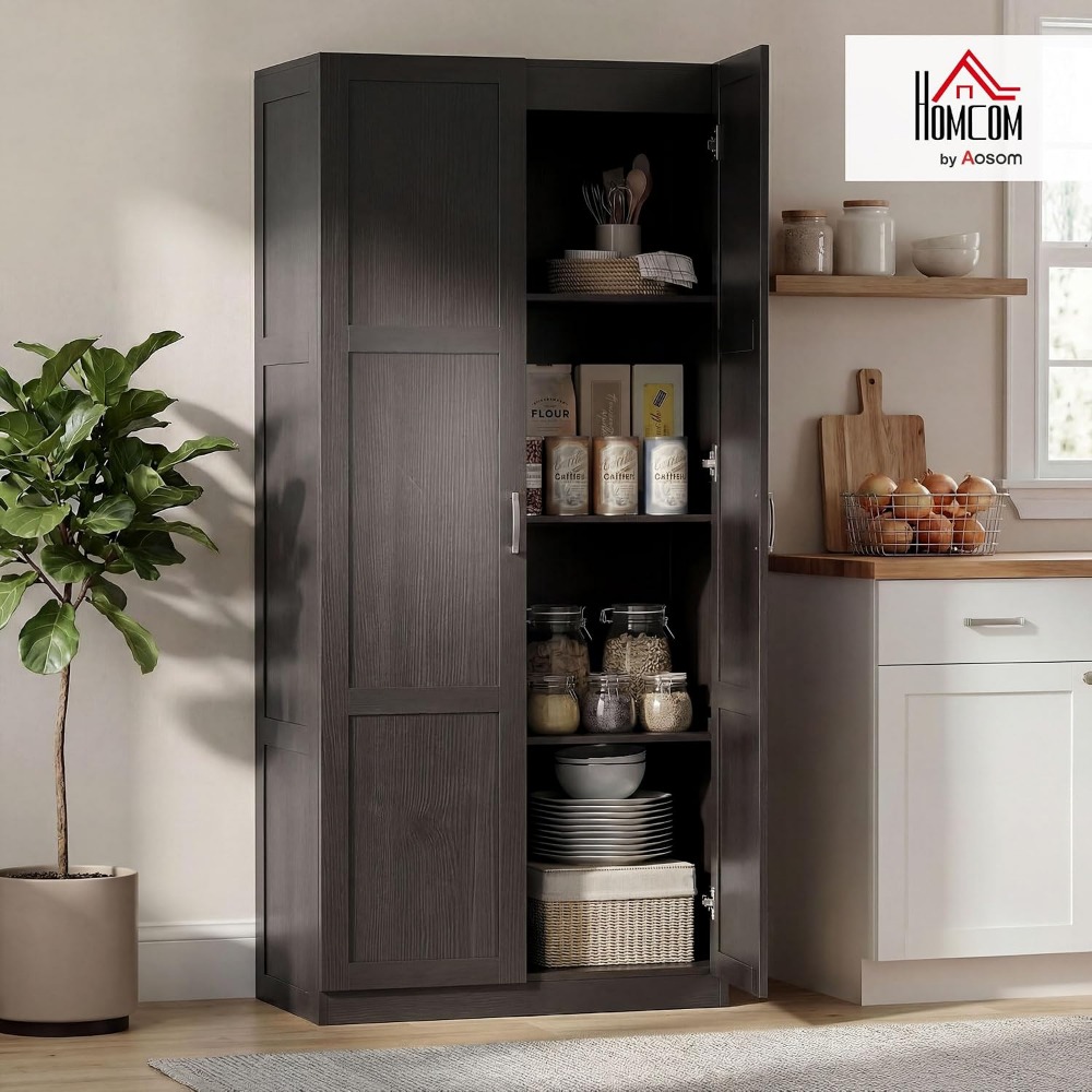 ตู้เก็บของในครัว HOMCOM สูง 71 - Food Storage Kitchen Cabinet บทวิจารณ์และราคา