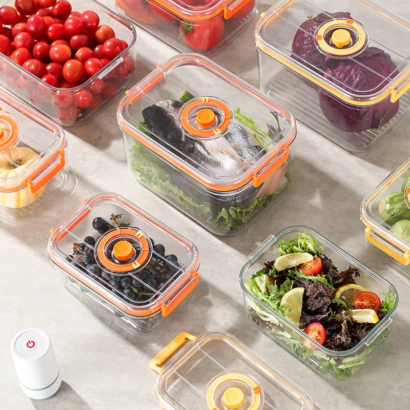 สูญญากาศสดกล่องตู้เย็นกระป๋องป - Food Storage Containers Plastic Box บทวิจารณ์และราคา