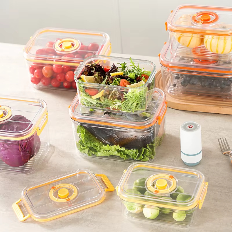 สูญญากาศสดกล่องตู้เย็นกระป๋องป - Food Storage Containers Plastic Box บทวิจารณ์และราคา