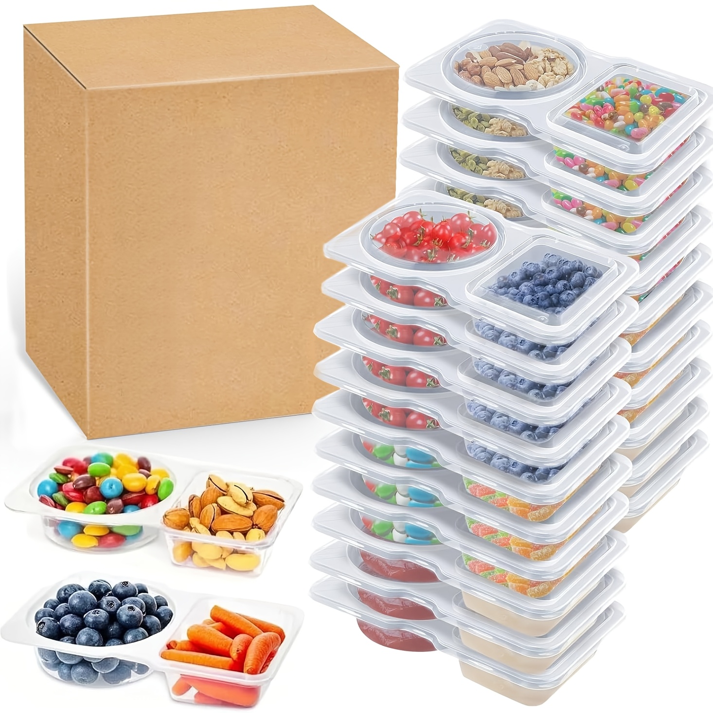10 ชิ้น กล่องเก็บอาหารพร้อมฝาป - Food Storage Containers Plastic Box บทวิจารณ์และราคา
