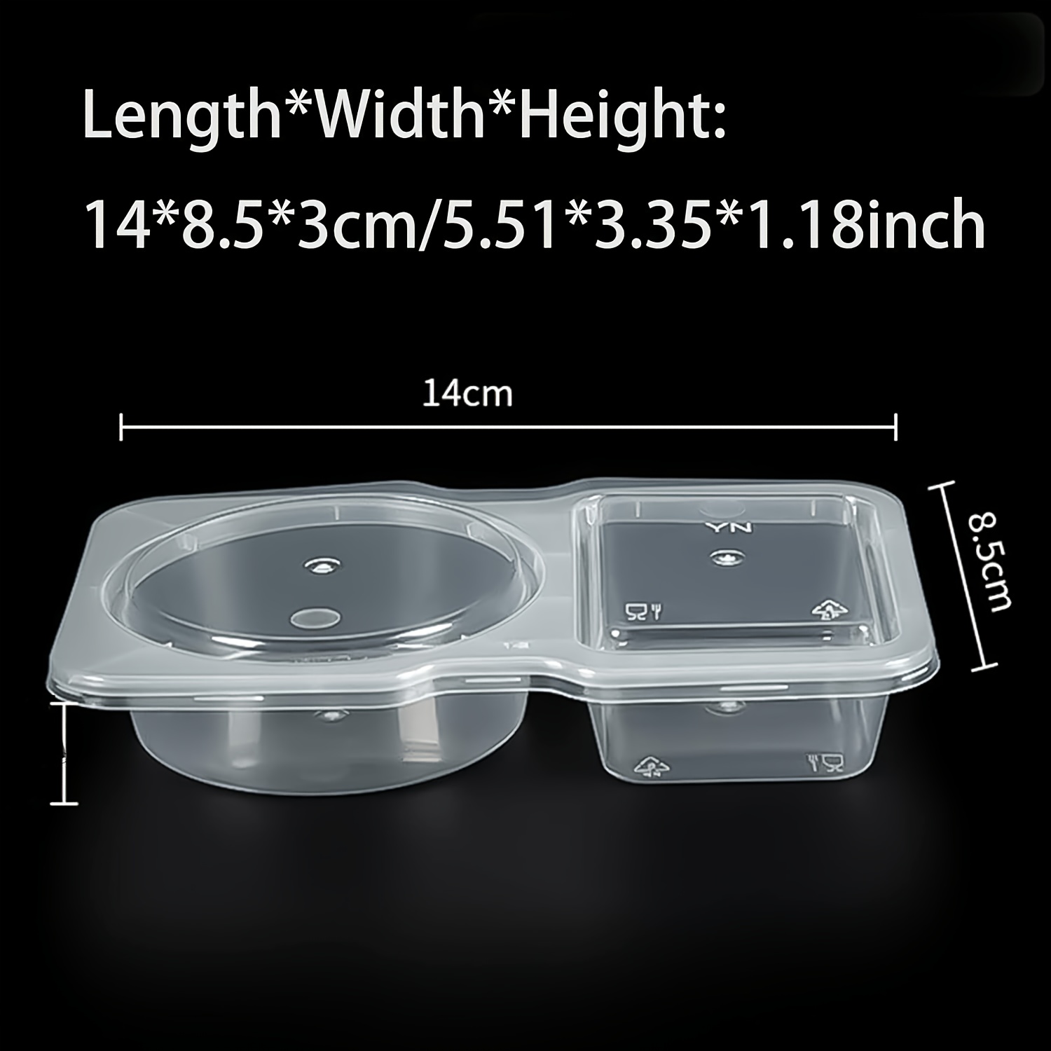 10 ชิ้น กล่องเก็บอาหารพร้อมฝาป - Food Storage Containers Plastic Box บทวิจารณ์และราคา
