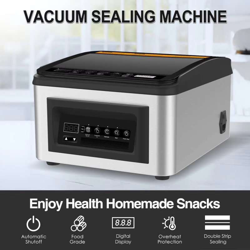 เครื่องซีลสูญญากาศไฟฟ้าแบบตั้ง - Food Storage Vacuum Sealer Machine บทวิจารณ์และราคา