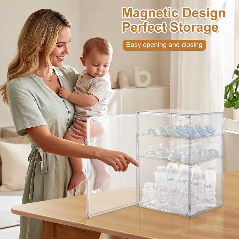 ที่จัดขวดนมอะคริลิคใส 3 ชั้น ส - Food Storage Moms บทวิจารณ์และราคา