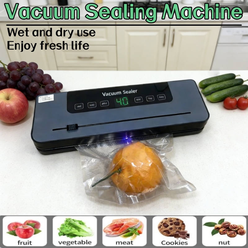 เครื่องซีลสูญญากาศไฟฟ้าอัตโนมั - Food Storage Vacuum Sealer Machine บทวิจารณ์และราคา