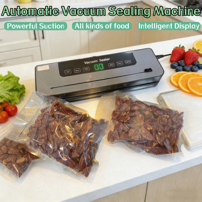 เครื่องซีลสูญญากาศไฟฟ้าอัตโนมั - Food Storage Vacuum Sealer Machine บทวิจารณ์และราคา
