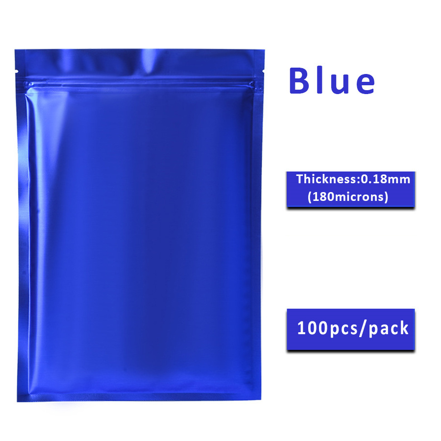 100 ชิ้น ถุงซิปฟอยล์สีน้ำเงินด - Food Storage Bag บทวิจารณ์และราคา