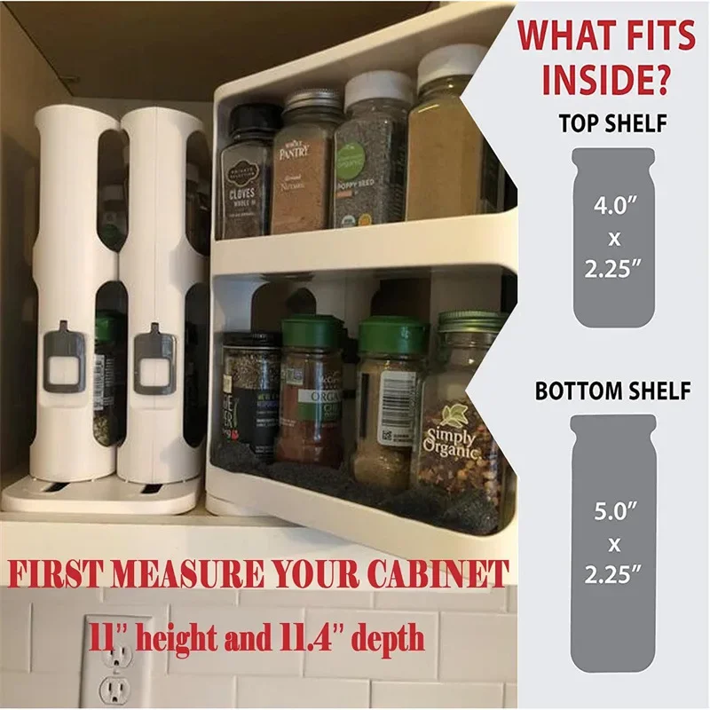 ชั้นวางแบบหมุนได้หลายชั้น, ตู้ - Food Storage In Cabinets บทวิจารณ์และราคา