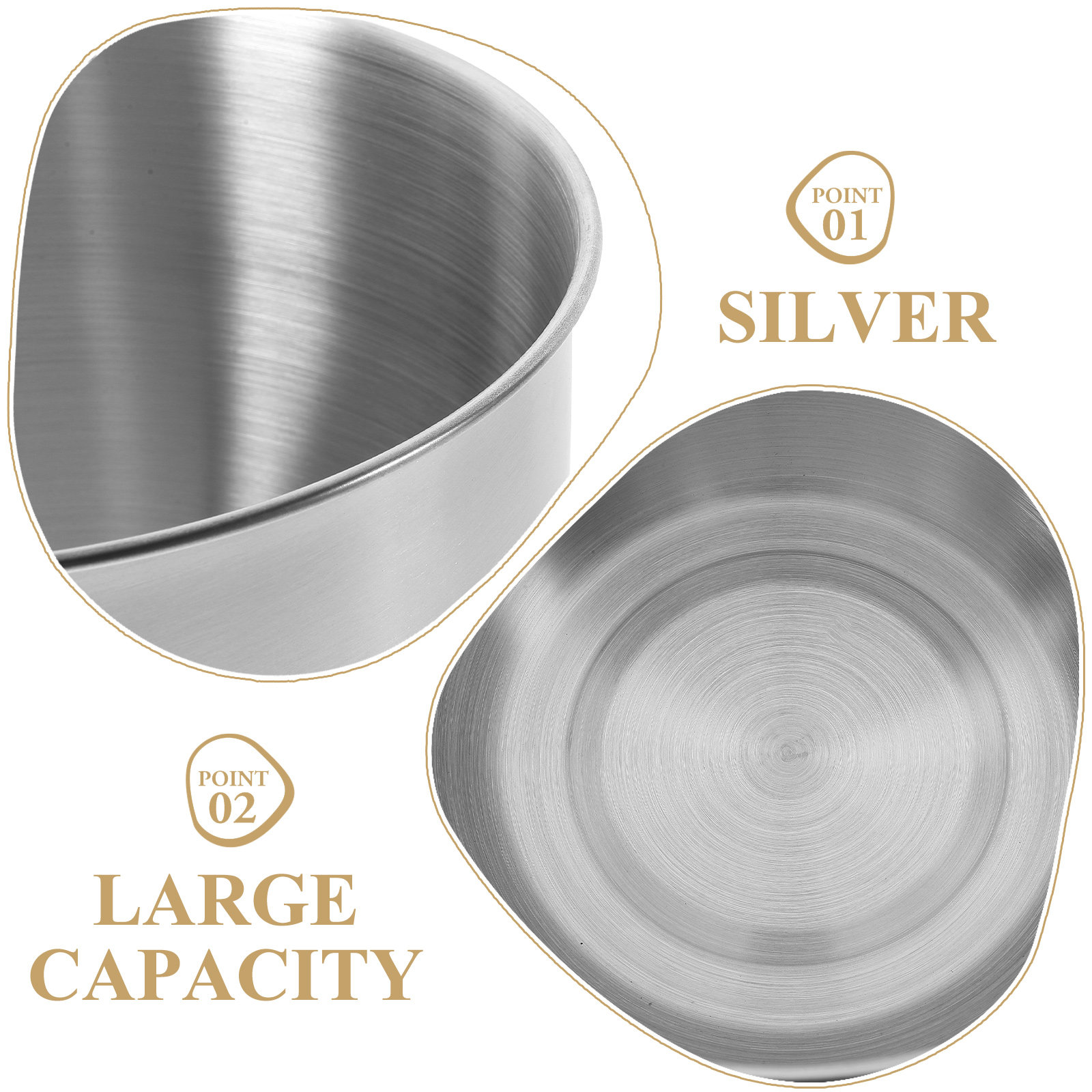 ชามผสมสแตนเลสหนา ชามโลหะหนาสำห - Food Storage In Stainless Steel บทวิจารณ์และราคา