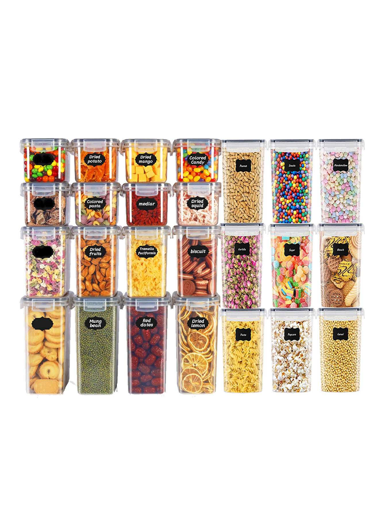 48 ชิ้น, ภาชนะเก็บอาหารแบบมีฝา - Food Storage Order บทวิจารณ์และราคา