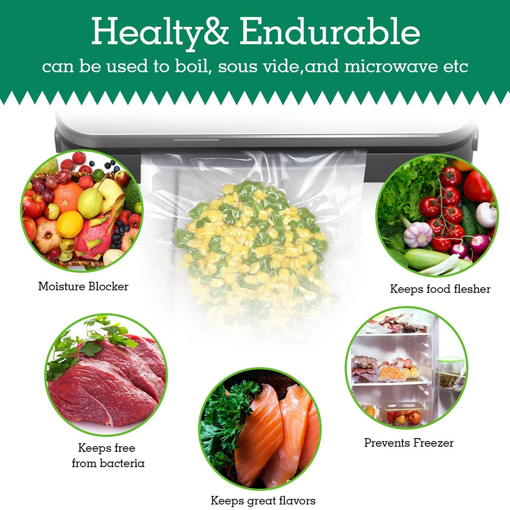 Sous Vide ถุงม้วนสำหรับเครื่อง - Food Storage Vacuum Sealer Machine บทวิจารณ์และราคา