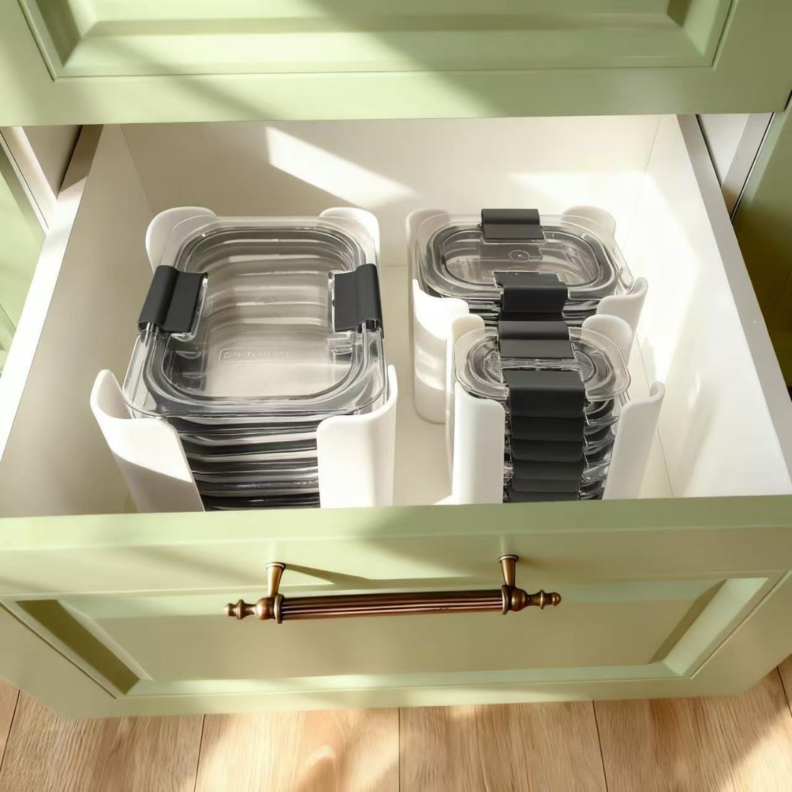 ชั้นวางฝาปิดภาชนะ 3 ชิ้น สำหรั - Food Storage In Cabinets บทวิจารณ์และราคา